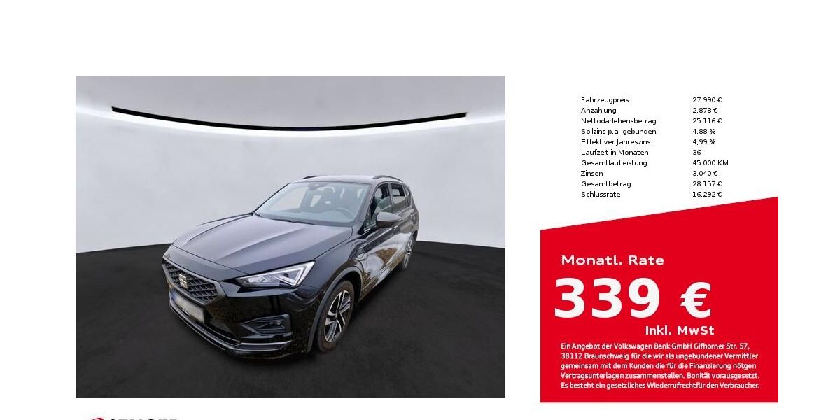 Seat Tarraco 76.968 km 27.990 &euro; Bielefeld 33609