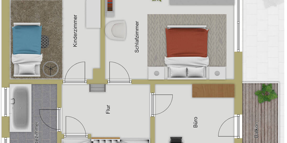 Doppelhaushälfte Bad Saulgau - 5 Zimmer, 96 m&sup2;, 298.000&euro; | Angebot:25693516