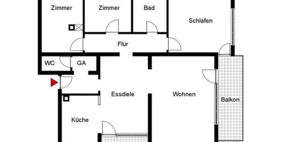 Erdgeschoßwohnung Sulz am Neckar - 4.5 Zimmer, 1.000&euro; | Angebot:23607764