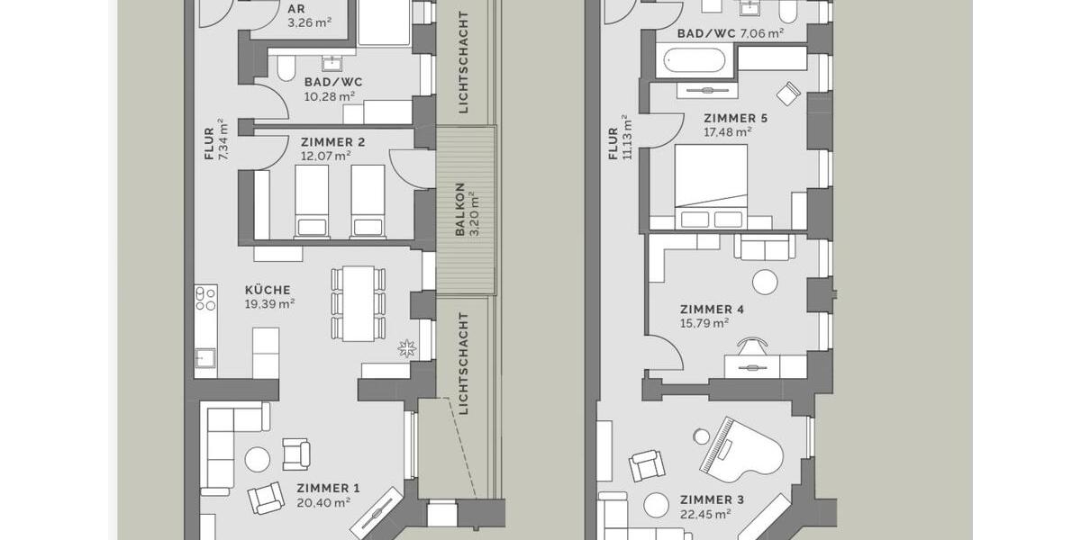 Maisonettenwohnung Berlin Mitte - 5 Zimmer, 149 m&sup2;, 965.000&euro; | Angebot:25082155
