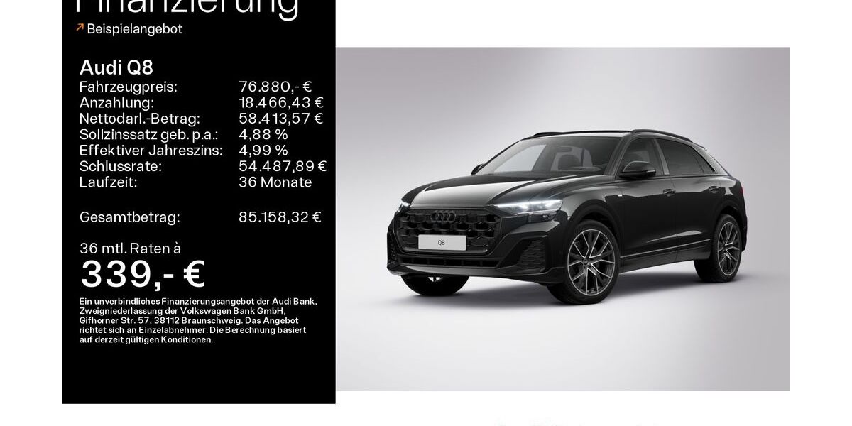 Audi Q8 25.114 km 74.880 € Haßfurt 97437