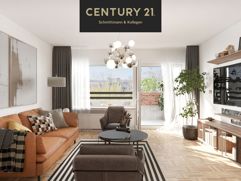 Wohlfühlwohnung in guter Nachbarschaft und Blick auf den Florian 4 zimmer