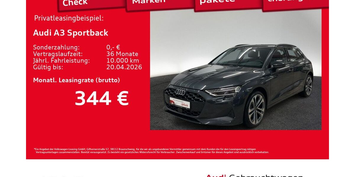 Audi A3 8.075 km 35.960 &euro; Hamburg 20537