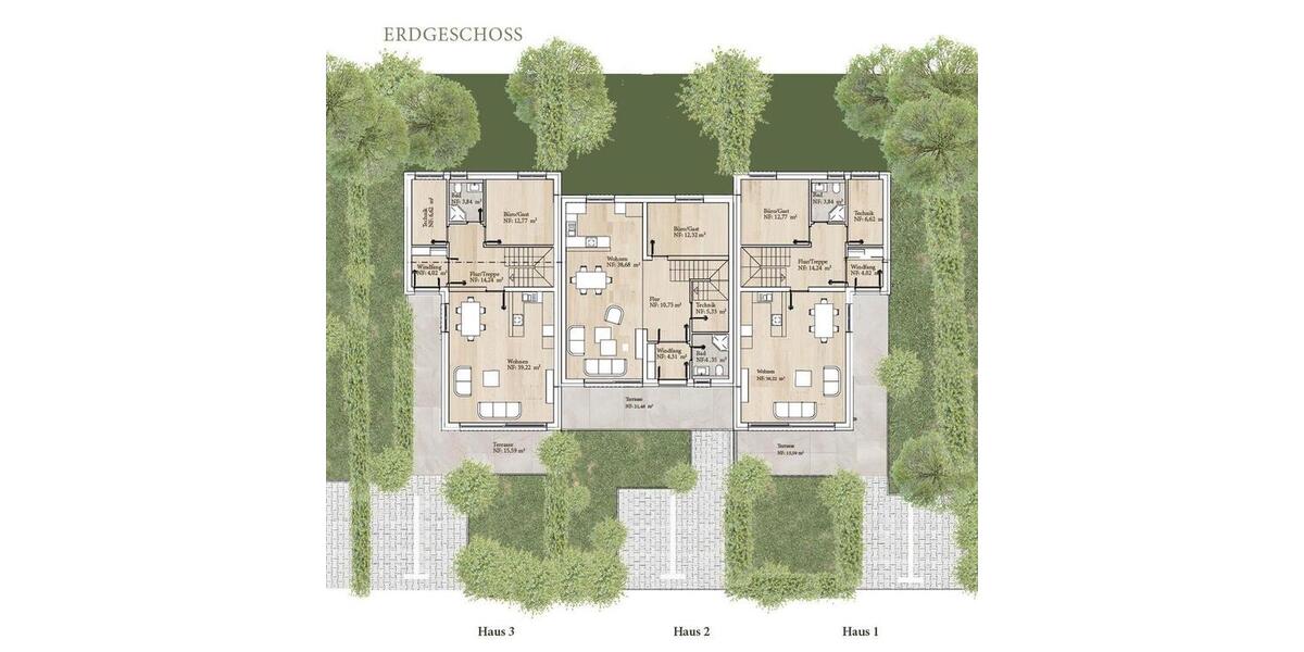 Reihenhaus Eichenzell - 5 Zimmer, 154 m&sup2;, 499.000&euro; | Angebot:26728038