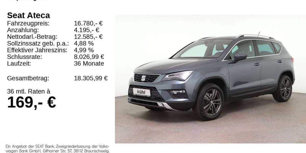 Seat Ateca 87.200 km 16.480 &euro; Gifhorn 38518