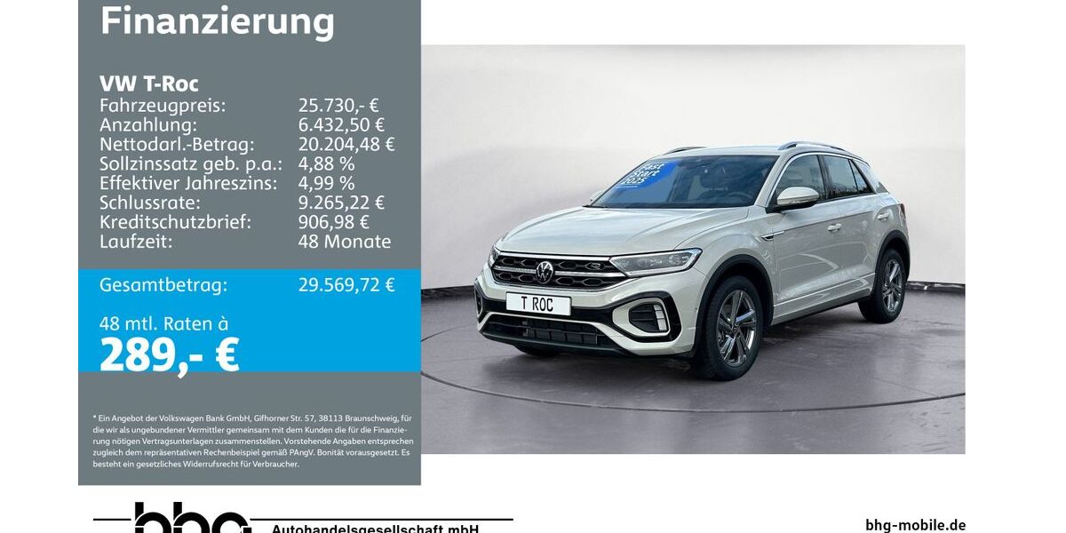 VW T-Roc 8.450 km 25.730 &euro; Kehl 77694