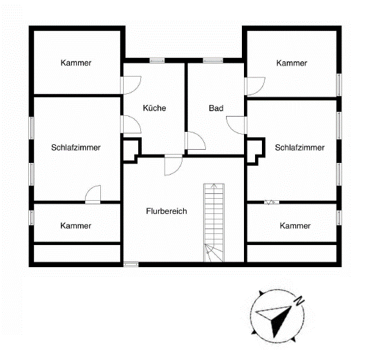 Helle Dachwohnung in Poseritz 2 zimmer