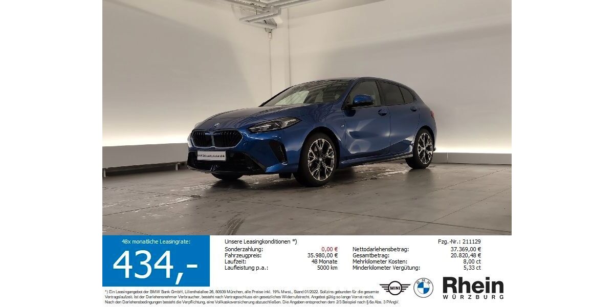 BMW 123 29.338 km 34.640 &euro; Würzburg 97076