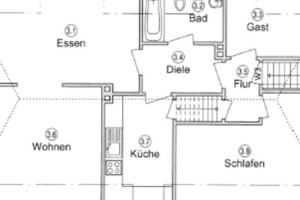 Gemütliche 2,5 Zi. Wohnung zentral in Fockbek zu vermieten! 3 zimmer