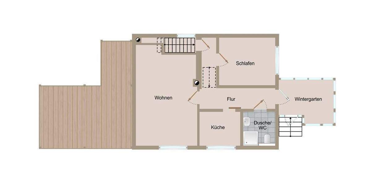 Bungalow Frankenberg Sachsenburg - 2 Zimmer, 60 m&sup2;, 219.000&euro; | Angebot:25799862