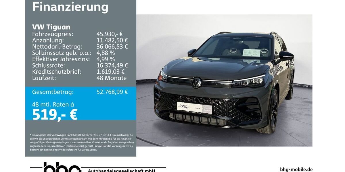 VW Tiguan 22.607 km 45.930 &euro; Metzingen 72555