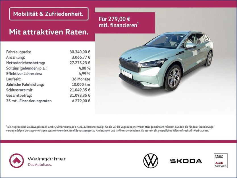 Skoda Enyaq 44.950 km 30.340 € Miesbach 83714