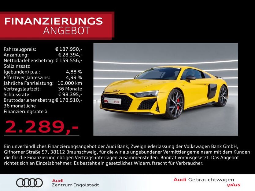 Audi R8 8.796 km 187.950 € Ingolstadt 85057