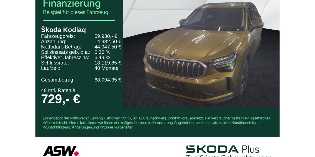 Skoda Kodiaq 7.990 km 59.930 &euro; Heilbronn 74076