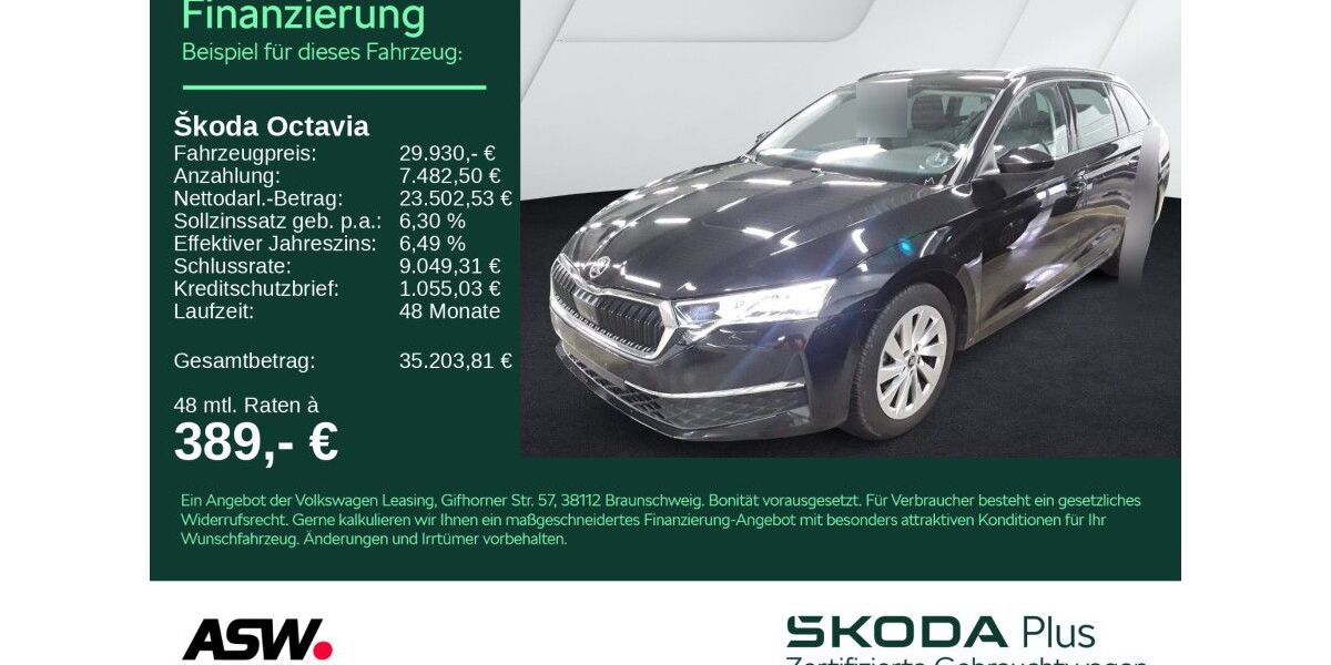 Skoda Octavia 24.990 km 29.930 &euro; Heilbronn 74076