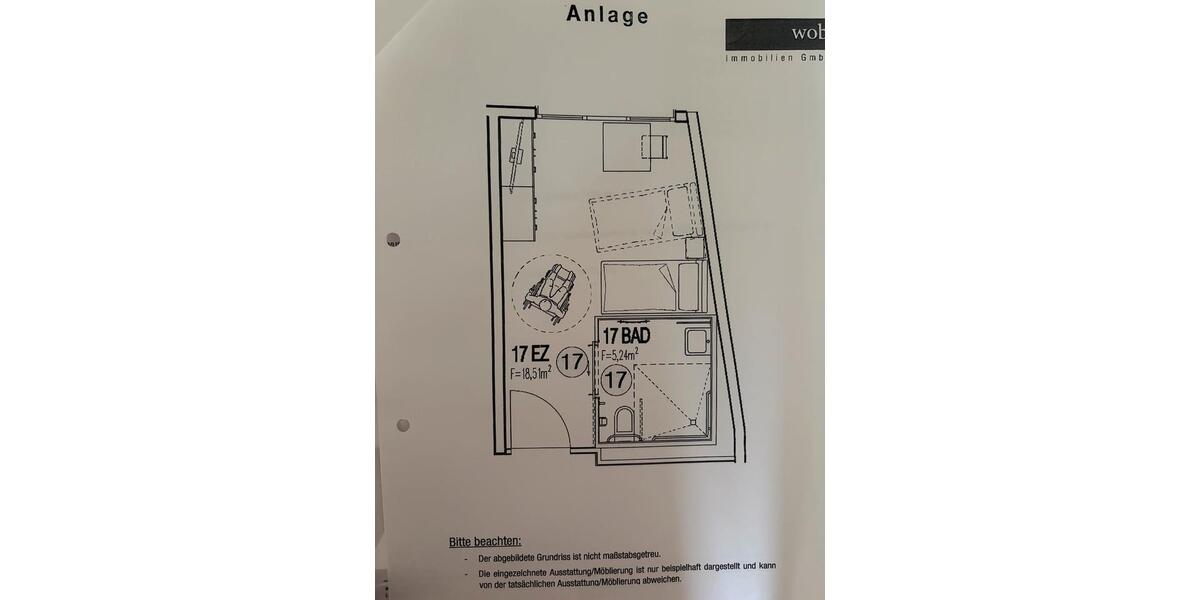 Etagenwohnung Wendelstein - 1 Zimmer, 24 m&sup2;, 189.000&euro; | Angebot:27126709