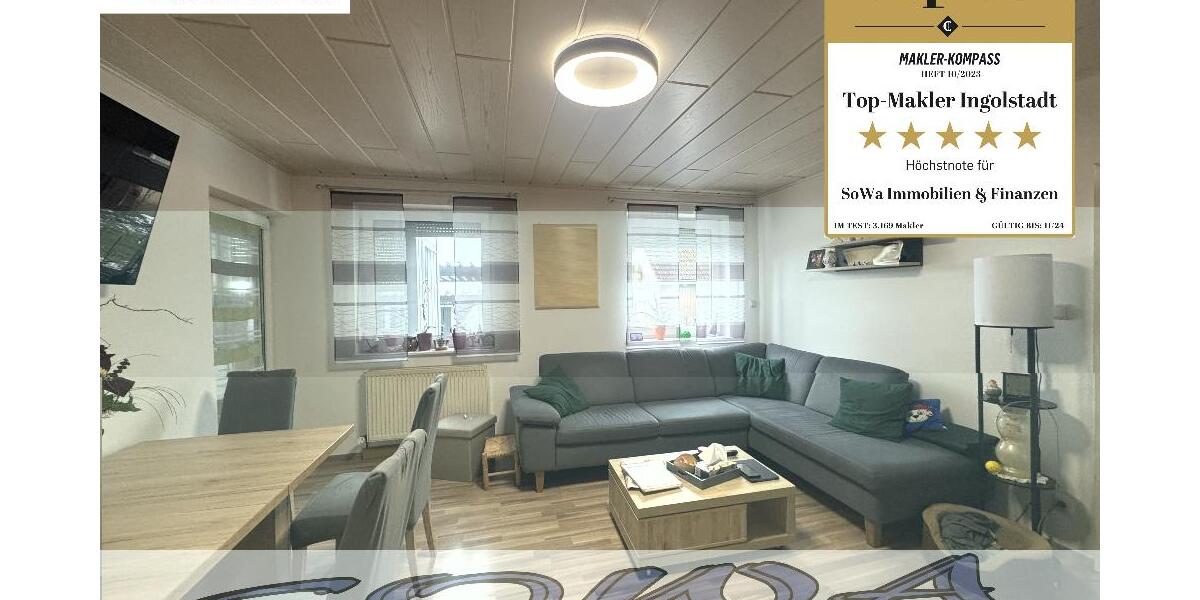 Gut geschnittene 3 Zimmer Erdgeschoss Wohnung mit Garten und Garage in Neuburg - Ein Objekt von Ihrem Immobilienpartner SOWA Immobilien und Finanzen - Erdgeschoßwohnung Neuburg | Angebot:26299736