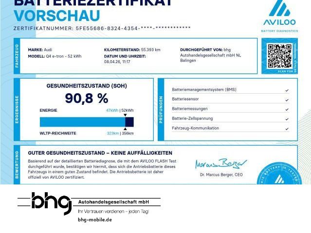 Audi Q4 e-tron 55.393 km 28.730 &euro; Balingen 72336