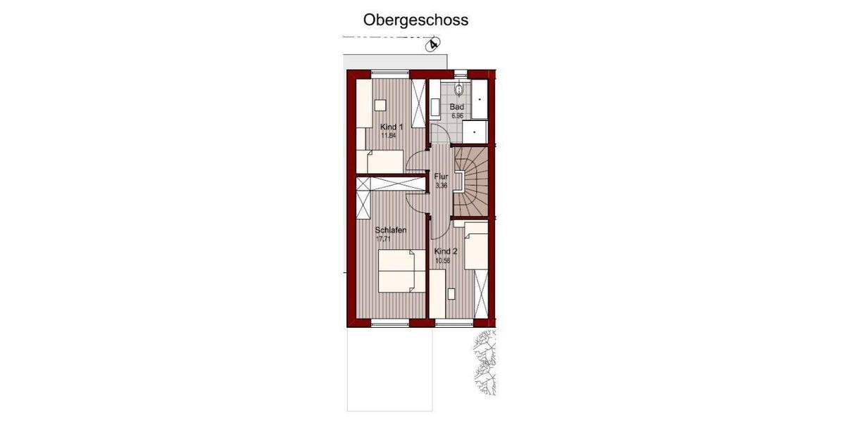 Reihenendhaus Vilshofen - 4 Zimmer, 107 m&sup2;, 449.000&euro; | Angebot:25065660