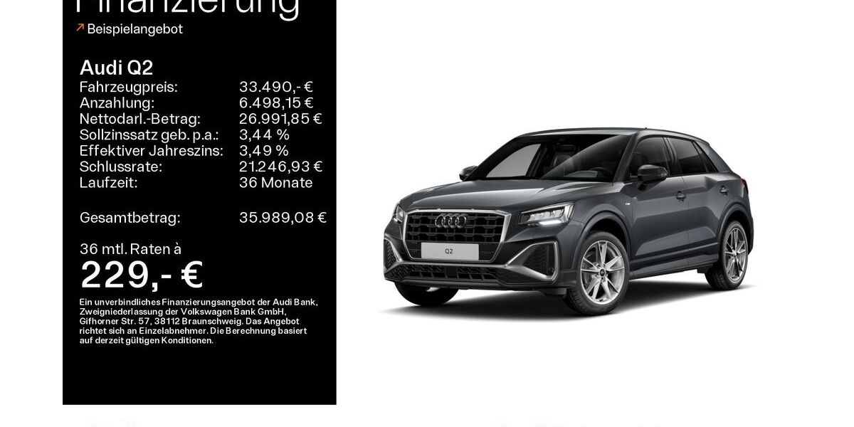 Audi Q2 7.444 km 33.490 &euro; Oberursel 61440