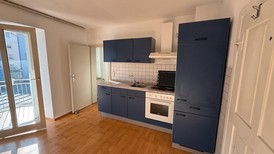 Apartment 1,5 Zimmer zentral in Kempten EBK, Balkon