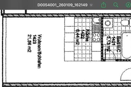 1-Zimmer-Wohnung (36 m²) in EislingenFils – unbefristet, Keller, 1 zimmer