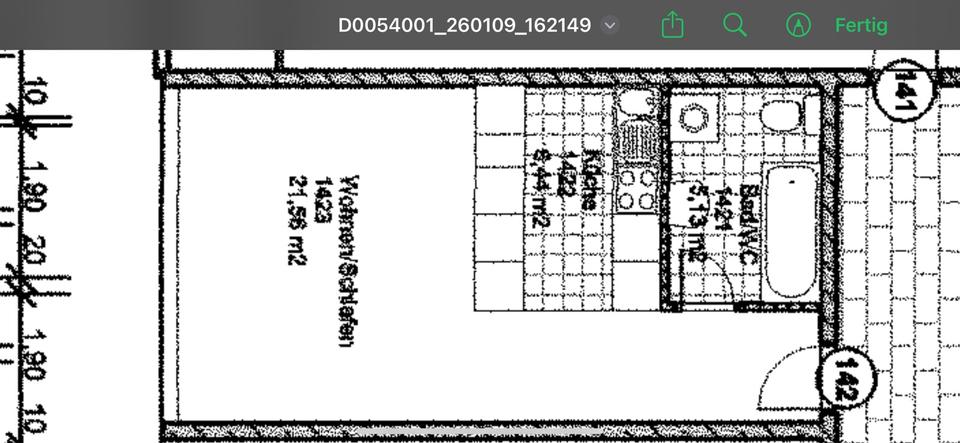 1-Zimmer-Wohnung (36 m²) in EislingenFils – unbefristet, Keller, 1 zimmer