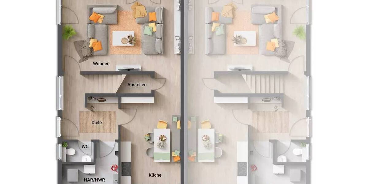 Doppelhaushälfte Recklinghausen Ost - 5 Zimmer, 136 m&sup2;, 298.890&euro; | Angebot:23942338