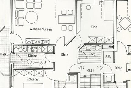 DG-Wohnung mit 3 ZKBB, 80m² im MFH in Stukenbrock 3 zimmer