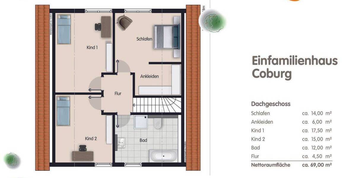 Einfamilienhaus Borna - 5 Zimmer, 132 m&sup2;, 359.600&euro; | Angebot:26261597