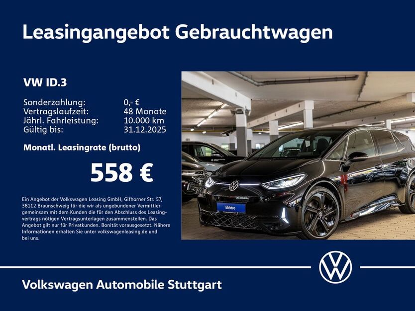 VW ID.3 16.209 km 46.230 € Stuttgart 70563