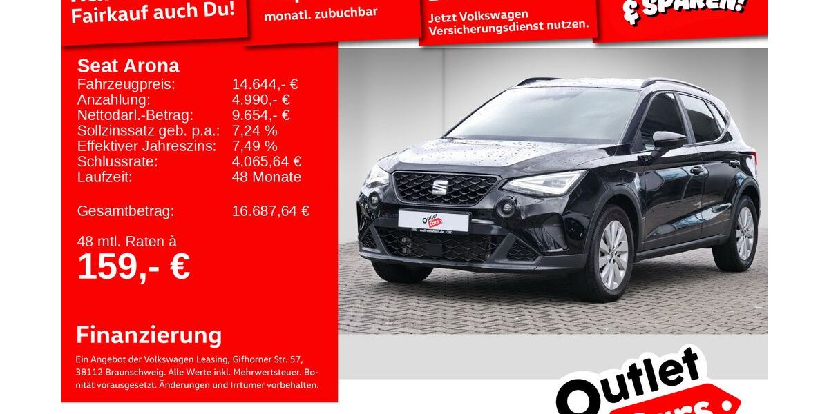 Seat Arona 67.567 km 14.498 &euro; Mannheim 68309