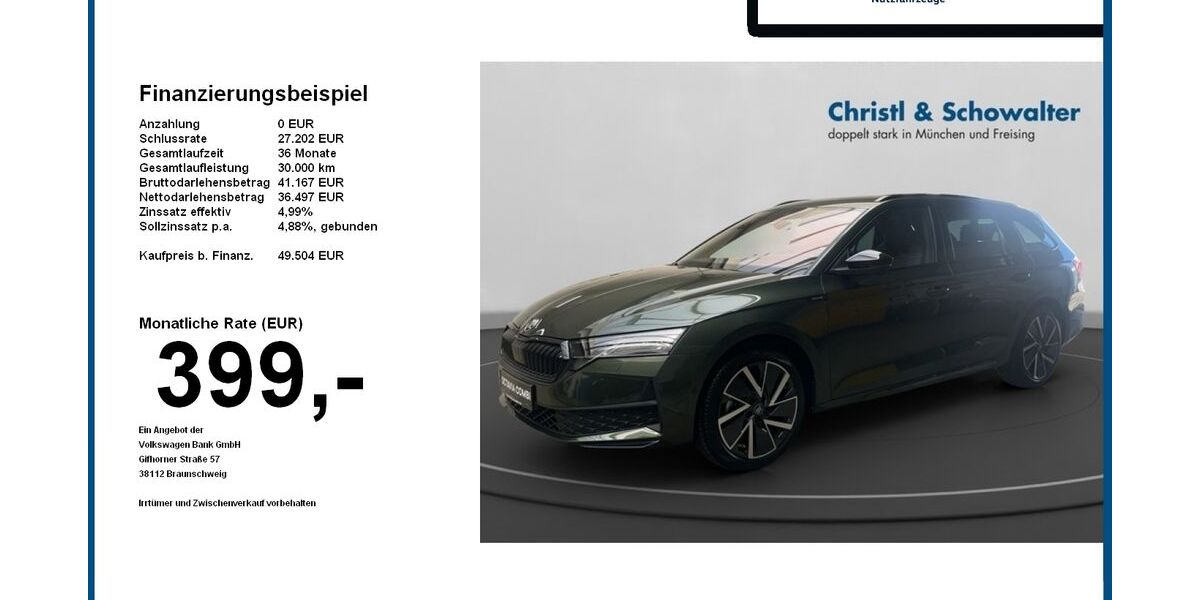 Skoda Octavia 14.800 km 38.804 &euro; Freising 85356