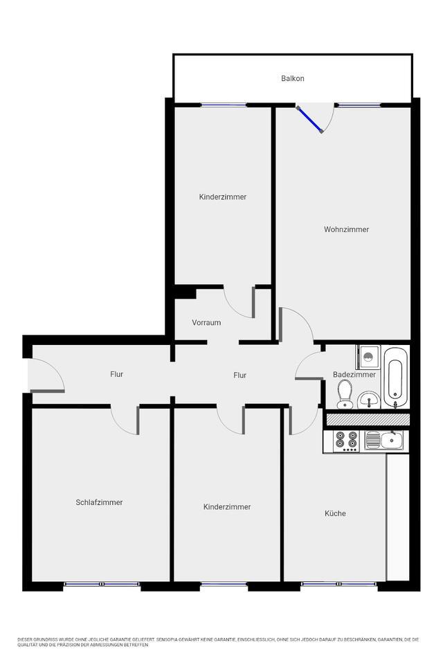 4-Zimmer-Wohnung im 3. Obergeschoss zu vermieten
