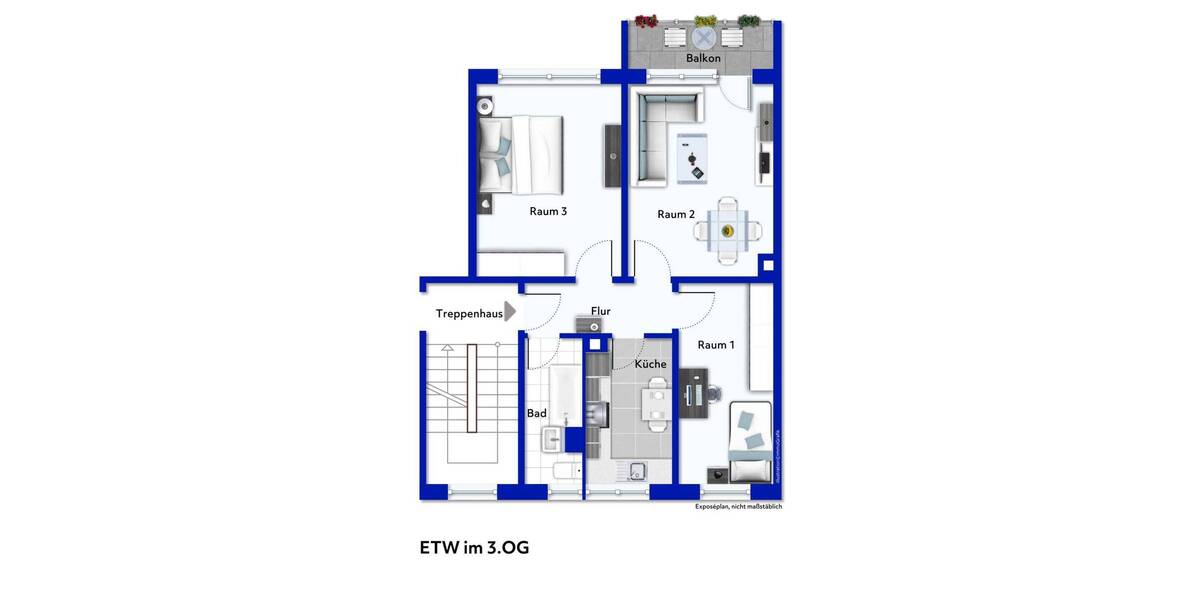 Etagenwohnung Bad Frankenhausen Udersleben - 3 Zimmer, 70 m&sup2;, 35.000&euro; | Angebot:26191006