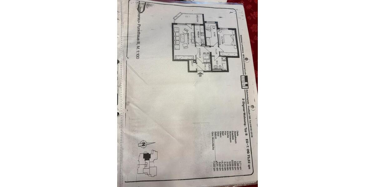 Etagenwohnung Kissing - 3 Zimmer, 74 m&sup2;, 415.000&euro; | Angebot:25207548