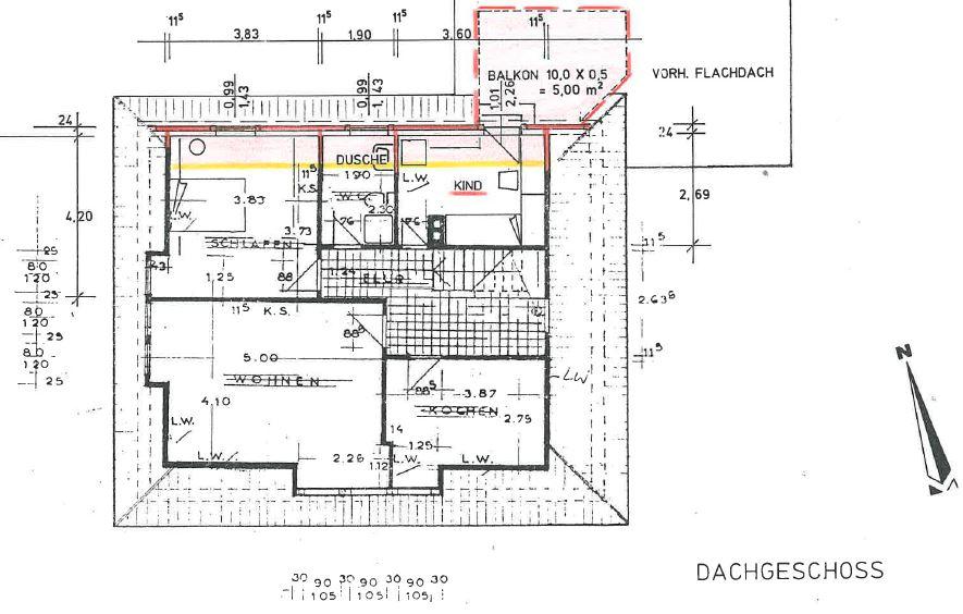 Dachgeschoßwohnung Scheeßel - 3 Zimmer, 75 m&sup2;, 750&euro; | Angebot:26166548