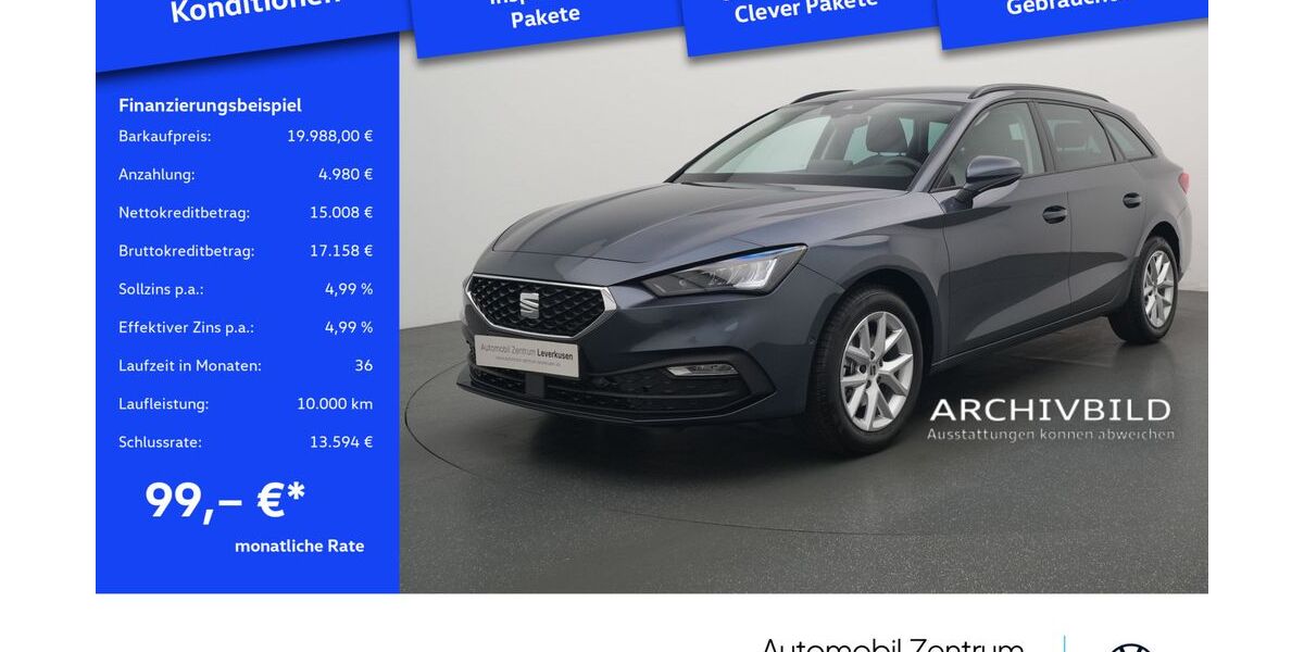 Seat Leon 48.278 km 19.988 &euro; Leverkusen 51379