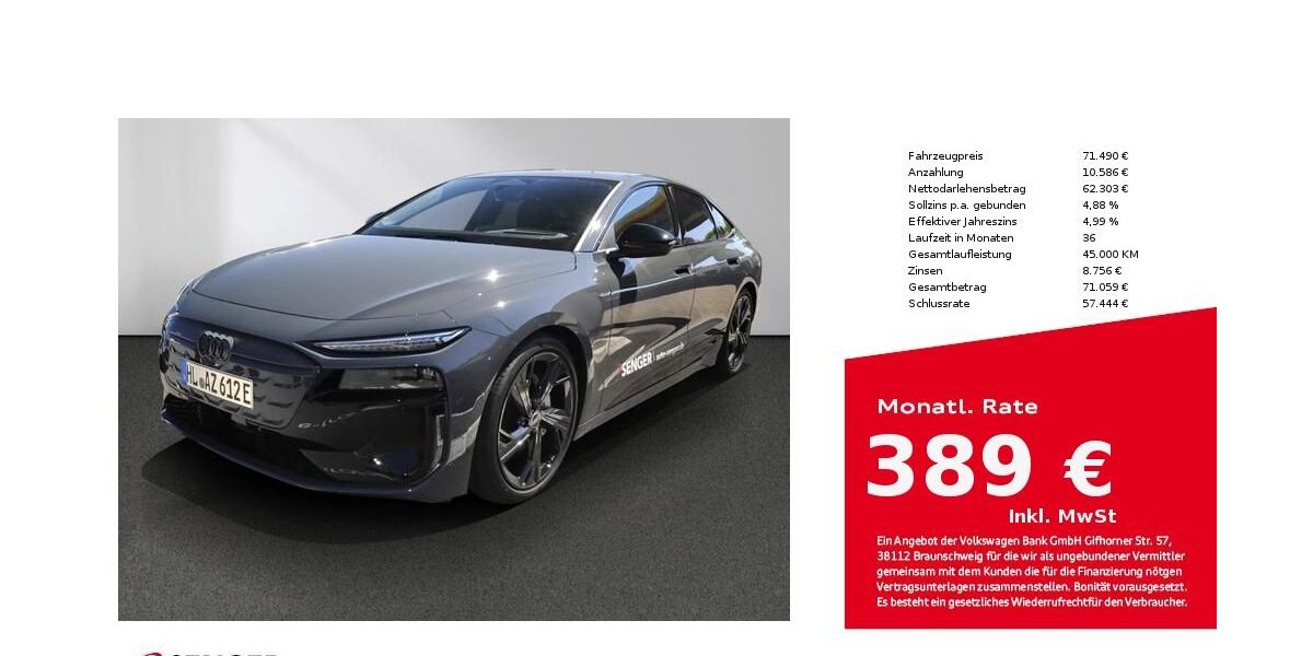 Audi A6 e-tron 19.500 km 69.890 &euro; Lübeck 23556