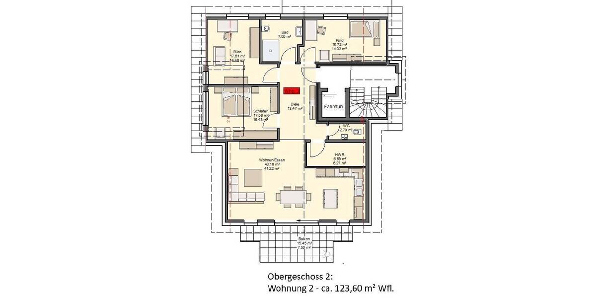 Etagenwohnung Herford Innenstadt - 4 Zimmer, 130 m&sup2;, 572.100&euro; | Angebot:26742035