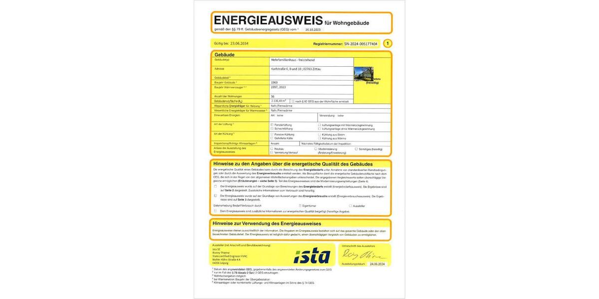 Etagenwohnung Zittau - 2 Zimmer, 50 m&sup2;, 323&euro; | Angebot:26630141