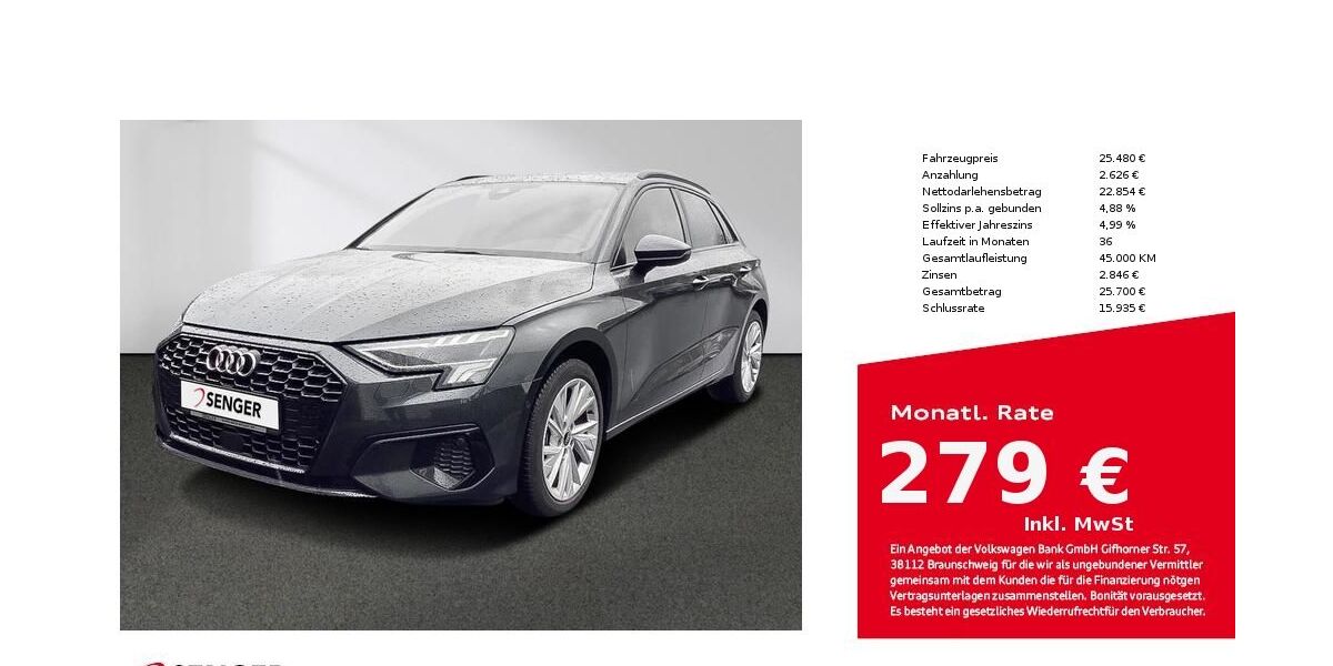 Audi A3 41.711 km 25.480 &euro; Lingen 49809