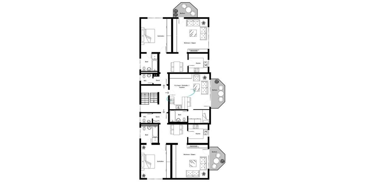 Immobilie mit Perspektive - Vermietetes MFH mit Entwicklungsmöglichkeiten 2 zimmer