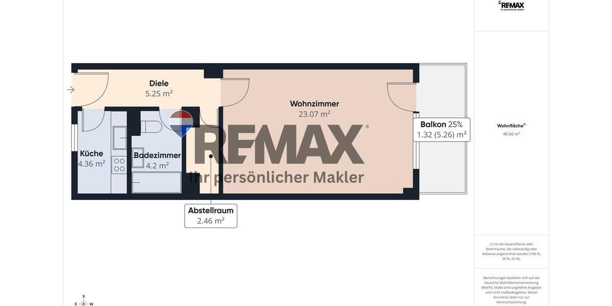 Etagenwohnung Trappenkamp - 1 Zimmer, 42 m&sup2;, 460&euro; | Angebot:26636838