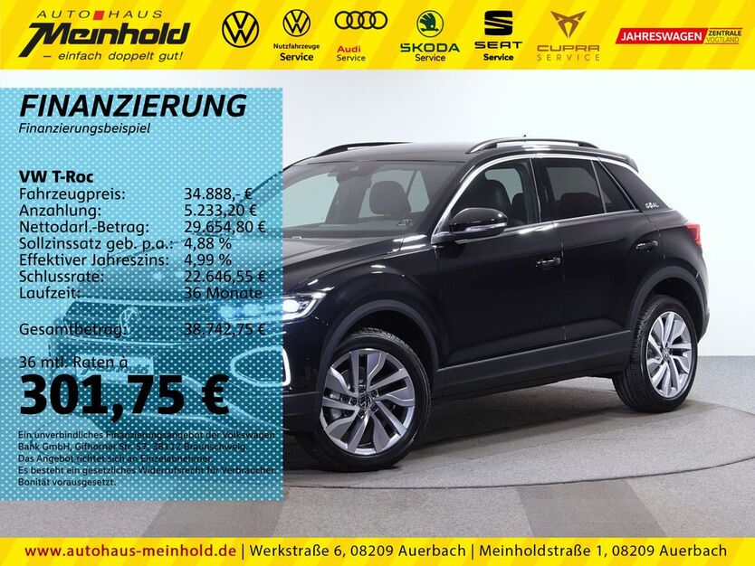 VW T-Roc 13.300 km 34.888 € Auerbach/Rebesgrün 08209