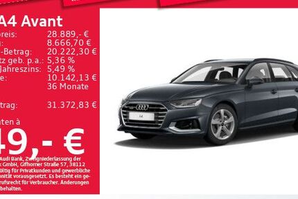 Audi A4 37.917 km 28.512 &euro; Eching 85386