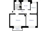 Etagenwohnung Rathenow - 3 Zimmer, 48 m&sup2;, 286&euro; | Angebot:26338913