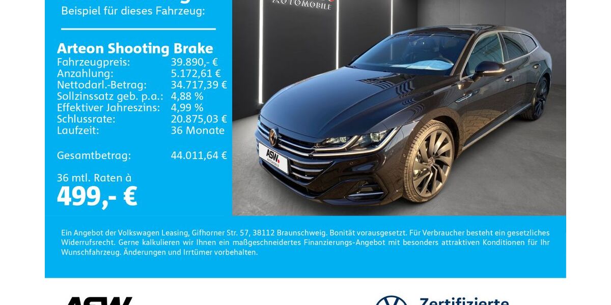 VW Arteon 49.000 km 36.390 &euro; Neckarsulm 74172