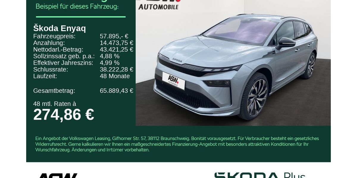 Skoda Enyaq 4.500 km 57.895 &euro; Heilbronn 74076