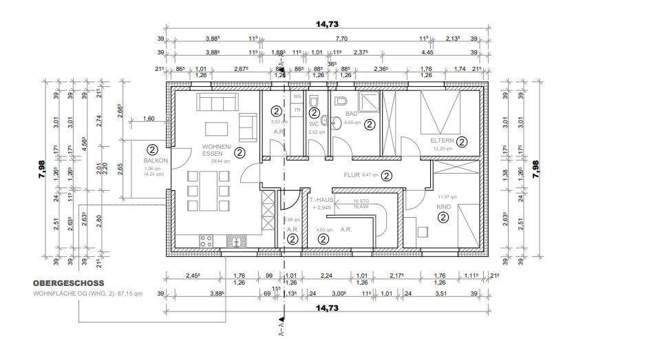Etagenwohnung Gütersloh Innenstadt - 3 Zimmer, 85 m&sup2;, 399.000&euro; | Angebot:24620962